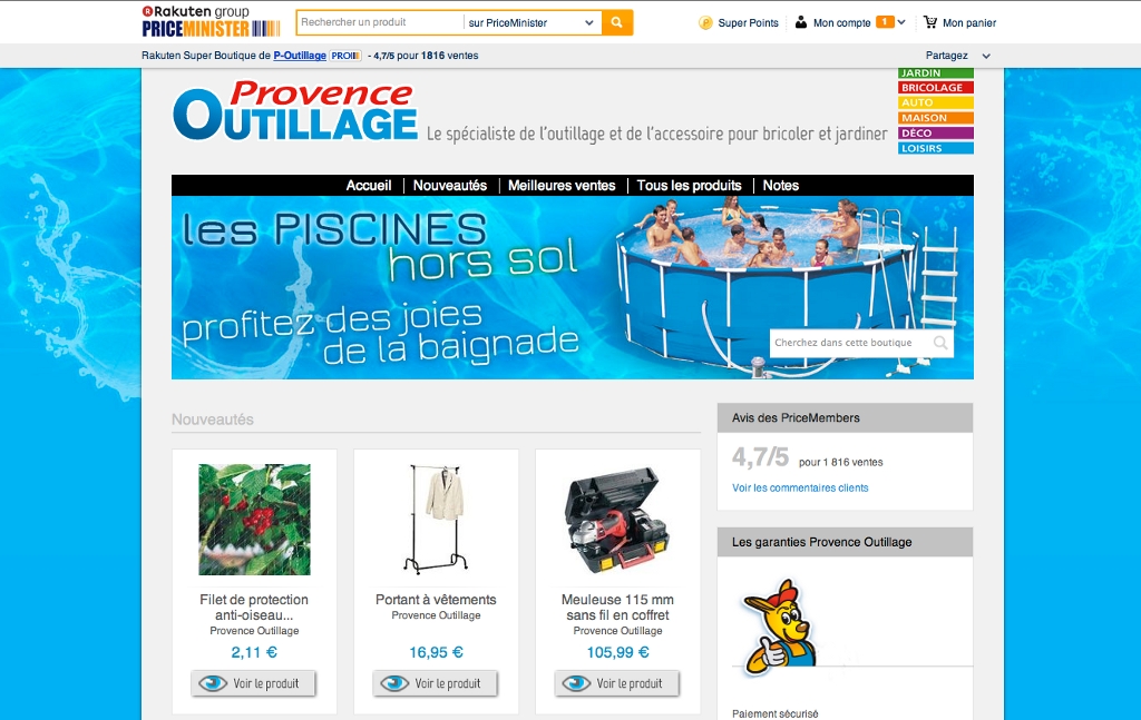 rédaction web pour Provence Outillage