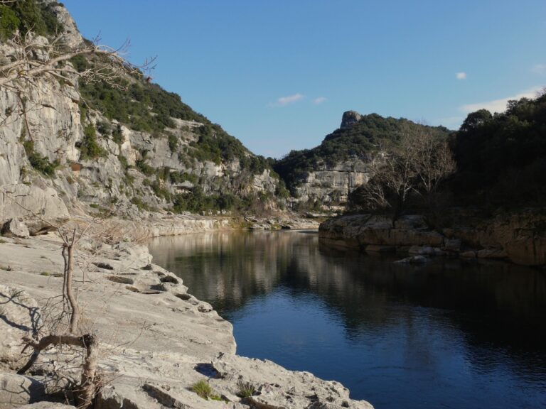 Les gorges de l’Ardèche en hiver…